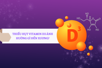 Thiếu hụt vitamin D3 ảnh hưởng như thế nào đến canxi và xương