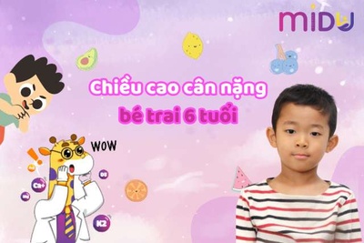 [MỚI] Bảng chiều cao, cân nặng bé trai 6 tuổi chuẩn WHO