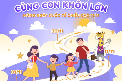 Midu hưởng ứng Ngày Quốc tế Chiều cao 11/11 với cuộc thi ảnh “Cùng Con Khôn Lớn”