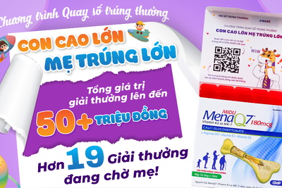 Con cao lớn - Mẹ trúng lớn: Chương trình quay số tri ân ba mẹ đồng hành cùng hành trình chiều cao của con