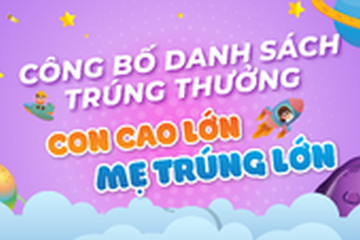 CÔNG BỐ DANH SÁCH TRÚNG THƯỞNG CHƯƠNG TRÌNH “CON CAO LỚN - MẸ TRÚNG LỚN” THÁNG 02/2026