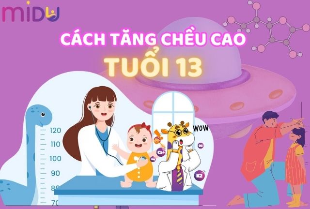 Tăng chiều cao nhanh nhất cho nam và nữ ở độ tuổi 13