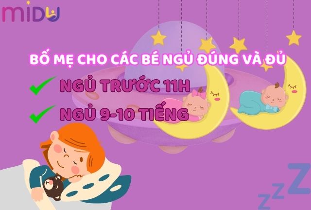 Ngủ đúng và đủ là ngủ trước 22h và ngủ khoảng 9 đến 10 tiếng