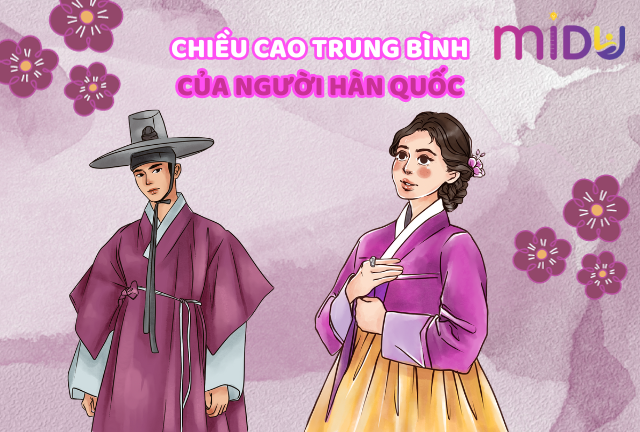 Bảng đo chiều cao cân nặng của người Hàn Quốc