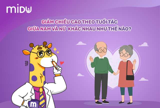 Giảm chiều cao theo tuổi tác giữa nam và nữ khác nhau như thế nào?